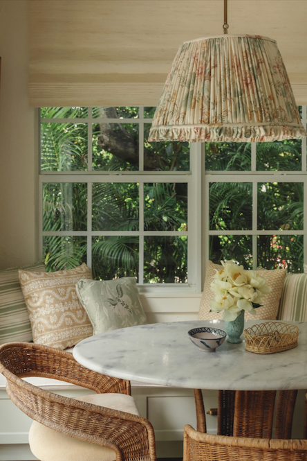 Sunlit primary bedroom with layered neutrals from an Austin renovation by @thestylebungalow